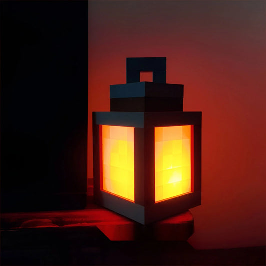 Minecraft Pixel Lantern - 16 Colors Led Night Light